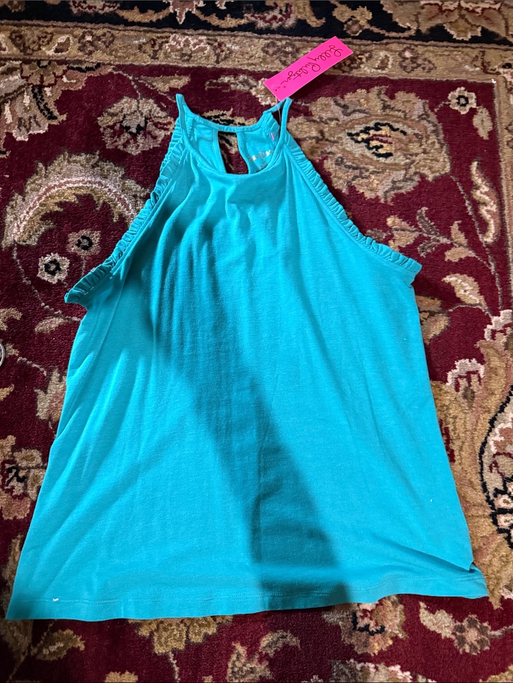 Lilly PulitzerAlex top Turquoise High-Neck Tank